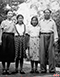 1951年夏毛泽东和江青、李敏、李讷在香山