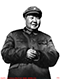 1966年11月25日毛主席在天安门城楼上检阅红卫兵